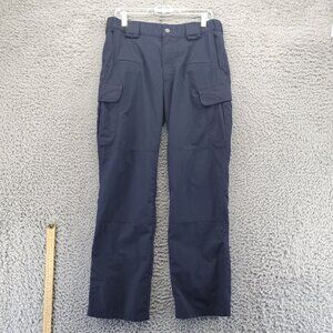 5.11 Tactical Pants Mens 32x32 Blue Durable Cargo Design Ripstop Polyester Blend